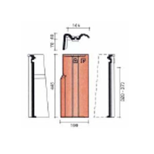 RIVE A RABAT GAUCHE MODULA NOIR NOBLE (2,7/ml)